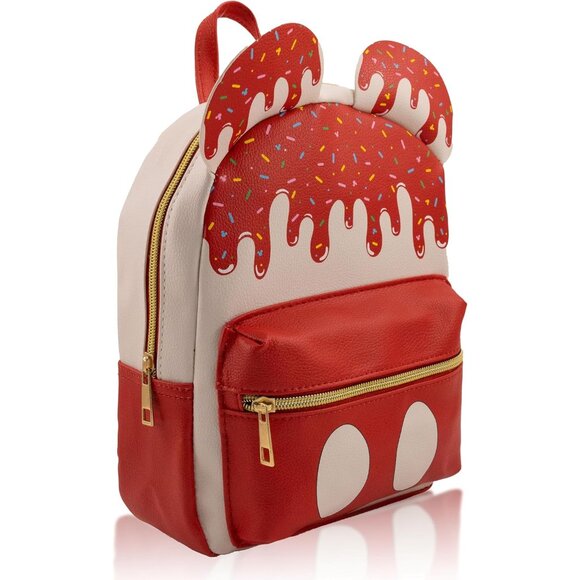 Disney Mickey Mouse Mini Backpack 10-inch PU Leather Daypack for Women Men main image 4